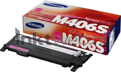 Samsung CLT-M406S magenta Combined box and product
