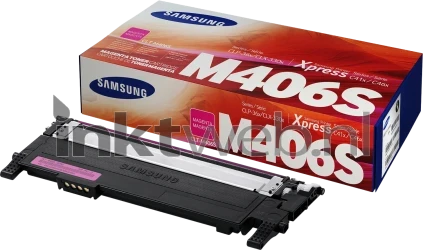 Samsung CLT-M406S magenta Combined box and product