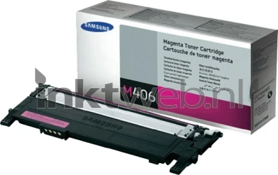 Samsung CLT-M406S magenta Combined box and product