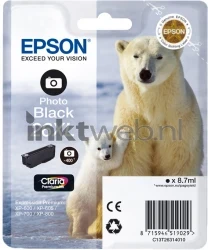 Epson 26XL foto zwart Front box