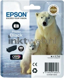 Epson 26 foto zwart Front box