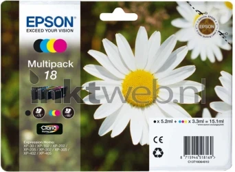 Epson 18 Multipack zwart en kleur Front box