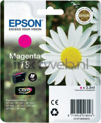 Epson 18 magenta Front box