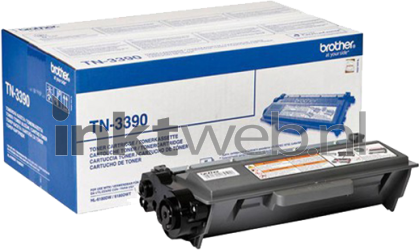 Brother TN-3390 zwart Combined box and product