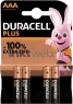 Duracell AAA Plus Power 100% 4-pack