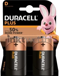 Duracell D Plus 100% 2-pack Front box