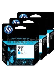 HP 711 3-pack cyaan Front box