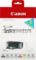 Canon CLI-42 8-pack zwart en kleur Front box