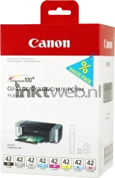 Canon CLI-42 8-pack zwart en kleur Front box