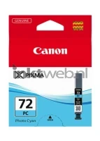 Canon PGI-72 (Sticker resten) foto cyaan