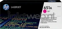 HP 651A (Sticker resten) magenta