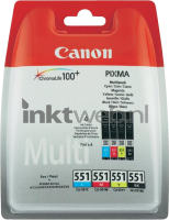 Canon CLI-551 4-Pack (Opruiming 4 x 1-pack los) zwart en kleur