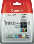 Canon CLI-551 4-Pack zwart en kleur