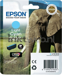 Epson 24XL licht cyaan Front box