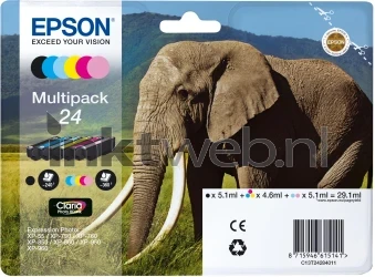 Epson 24 Multipack zwart en kleur Front box