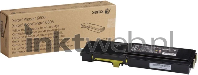 Xerox 6600 HC geel Combined box and product