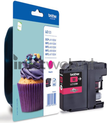 Brother LC-123M magenta Combined box and product