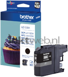 Brother LC-123BK zwart Combined box and product