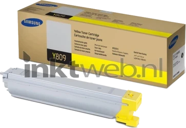 Samsung CLT-Y809S geel Combined box and product