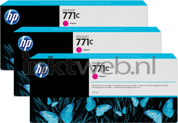 HP 771c 3-pack magenta Front box