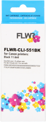 FLWR Canon CLI-551XL zwart Front box