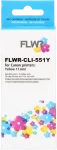 FLWR Canon CLI-551XL geel