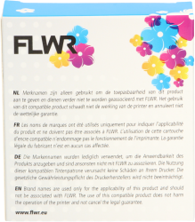 FLWR Dymo  45013 zwart op wit breedte 12 mm FLWR-45013
