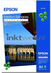 Epson  S041332 Premium fotopapier Halfglanzend | A4 | 251 gr/m² 20 stuks Front box