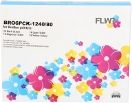 FLWR Brother LC-1240 Megapack zwart en kleur