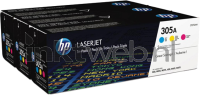 HP 305A 3-pack (Opruiming 3 x 1-pack (los) kleur