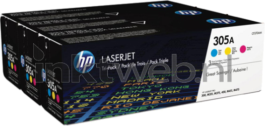 HP 305A 3-pack kleur Front box