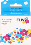 FLWR Dymo  99017 Hangmaplabel 12 mm x 50 mm  wit