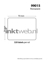 FLWR Dymo  99015 Adreslabel 54 mm x 70 mm  wit Product only