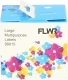 FLWR Dymo 99015 Adreslabel vierkant wit