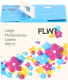 FLWR Dymo 99015 Adreslabel vierkant wit