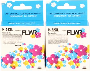 FLWR HP 21XL en 22XL Multipack zwart en kleur Front box