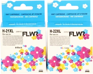 FLWR HP 21XL en 22XL Multipack zwart en kleur Front box