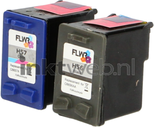 FLWR HP 56 en 57 Multipack zwart en kleur Product only