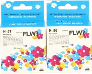 FLWR HP 56 en 57 Multipack zwart en kleur Front box