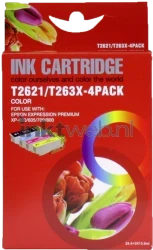 Huismerk Epson 26XL Multipack zwart en kleur Front box