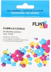 FLWR Brother LC-125XLC cyaan Front box