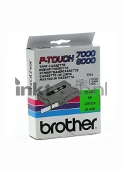 Brother  TX-751 zwart op groen breedte 24 mm Front box