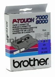 Brother  TX-551 zwart op blauw breedte 24 mm Front box