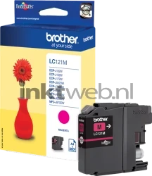 Brother LC-121M magenta Combined box and product