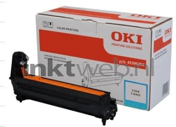 Oki 45395703 cyaan Combined box and product