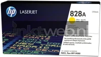 HP 828A (Sticker resten) geel