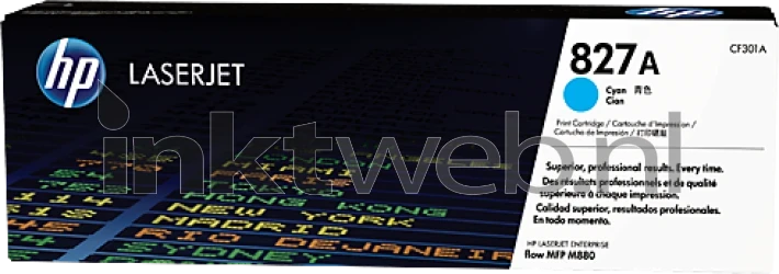 HP 827A cyaan Front box