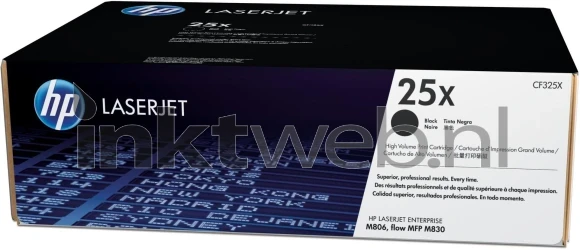 HP 25X zwart Front box