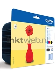 Brother LC-121 4-pack zwart en kleur Front box