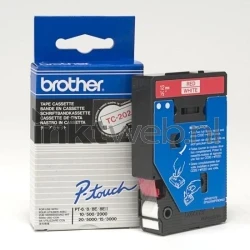 Brother  TC-202 rood op wit breedte 12 mm Combined box and product